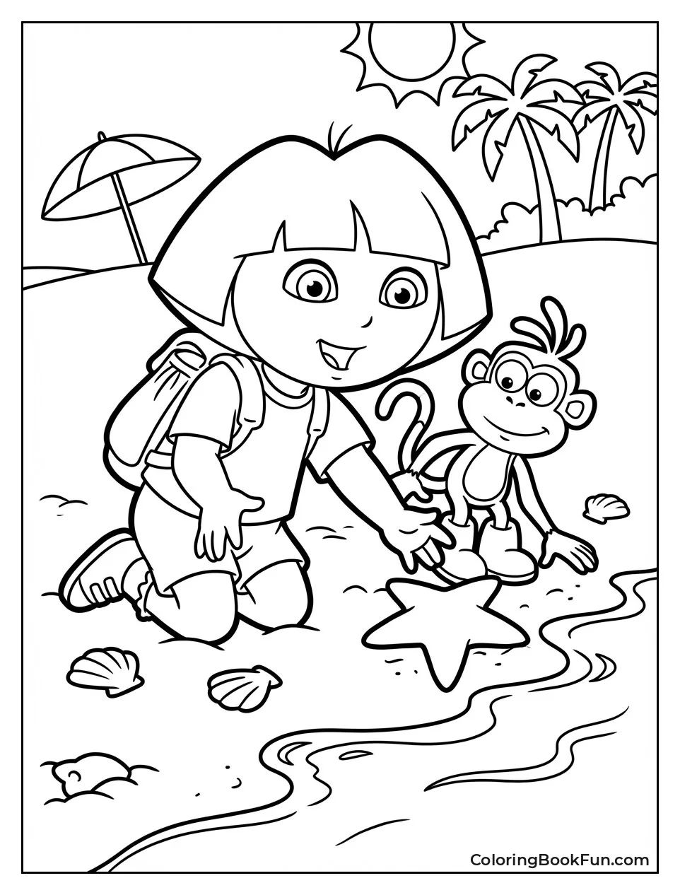 Dora Reaches for Starfish