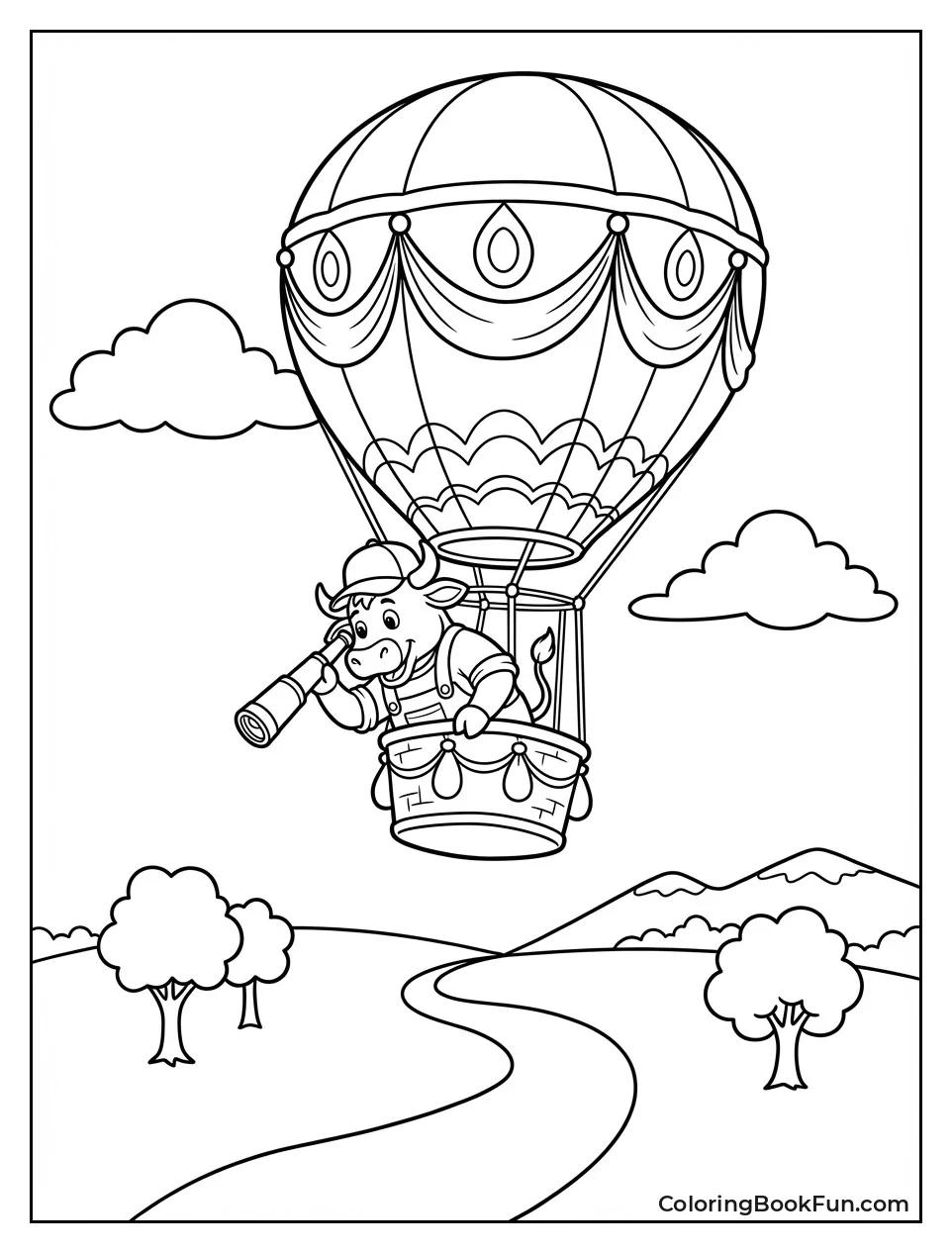 Benny Floats in Balloon