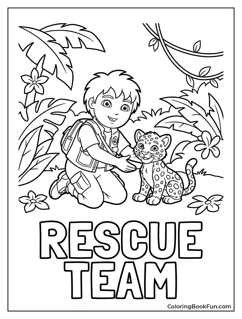 Diego Helps Baby Jaguar