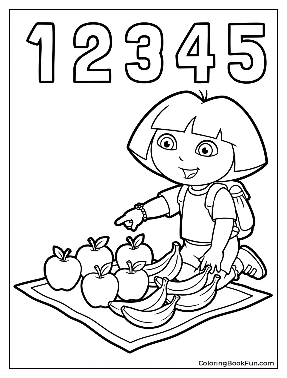 Dora Counts Fruits Fun