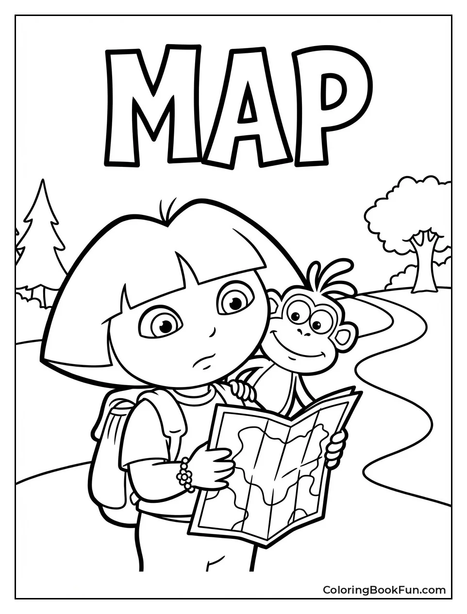 Dora Checks Map Path
