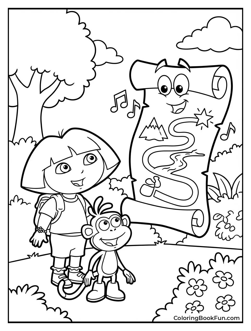 Map Shows Adventure Routes