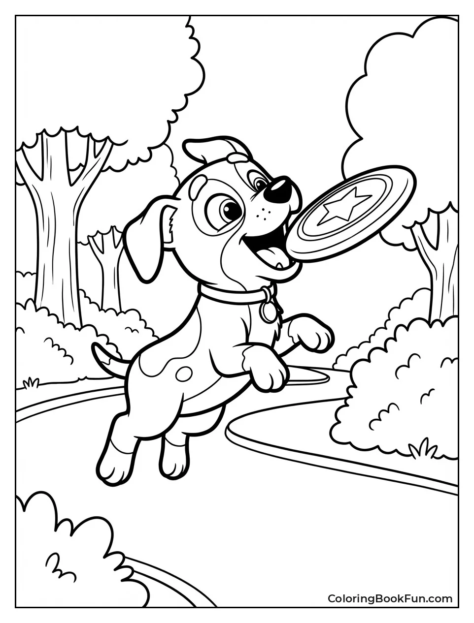 Perrito Jumps for Frisbee