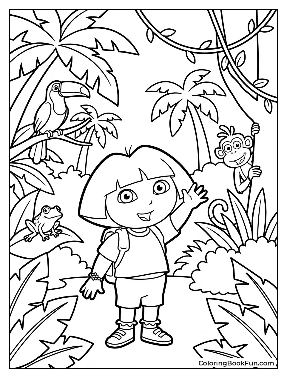 Rainforest Hides Wild Animals