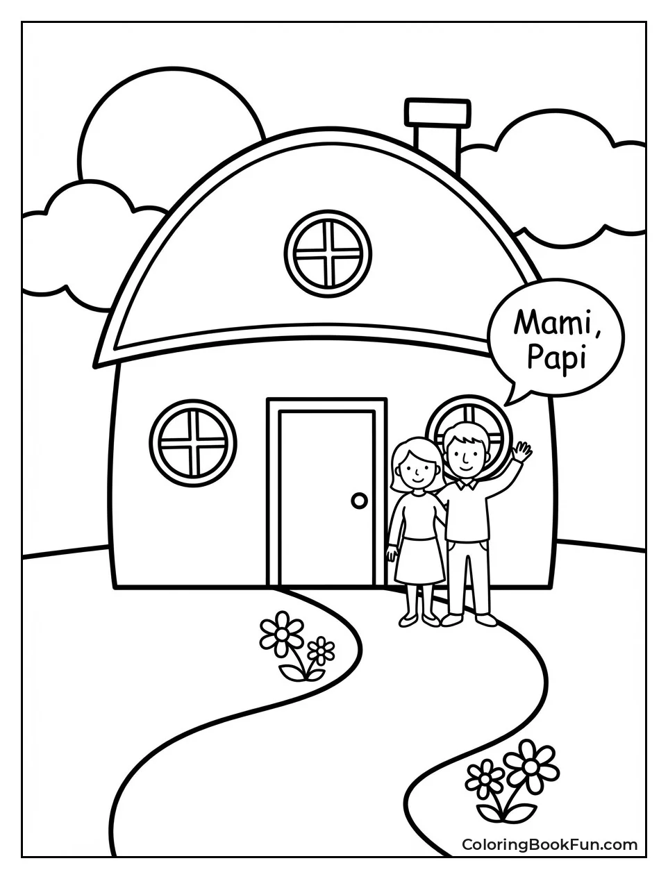 Family Waits at House