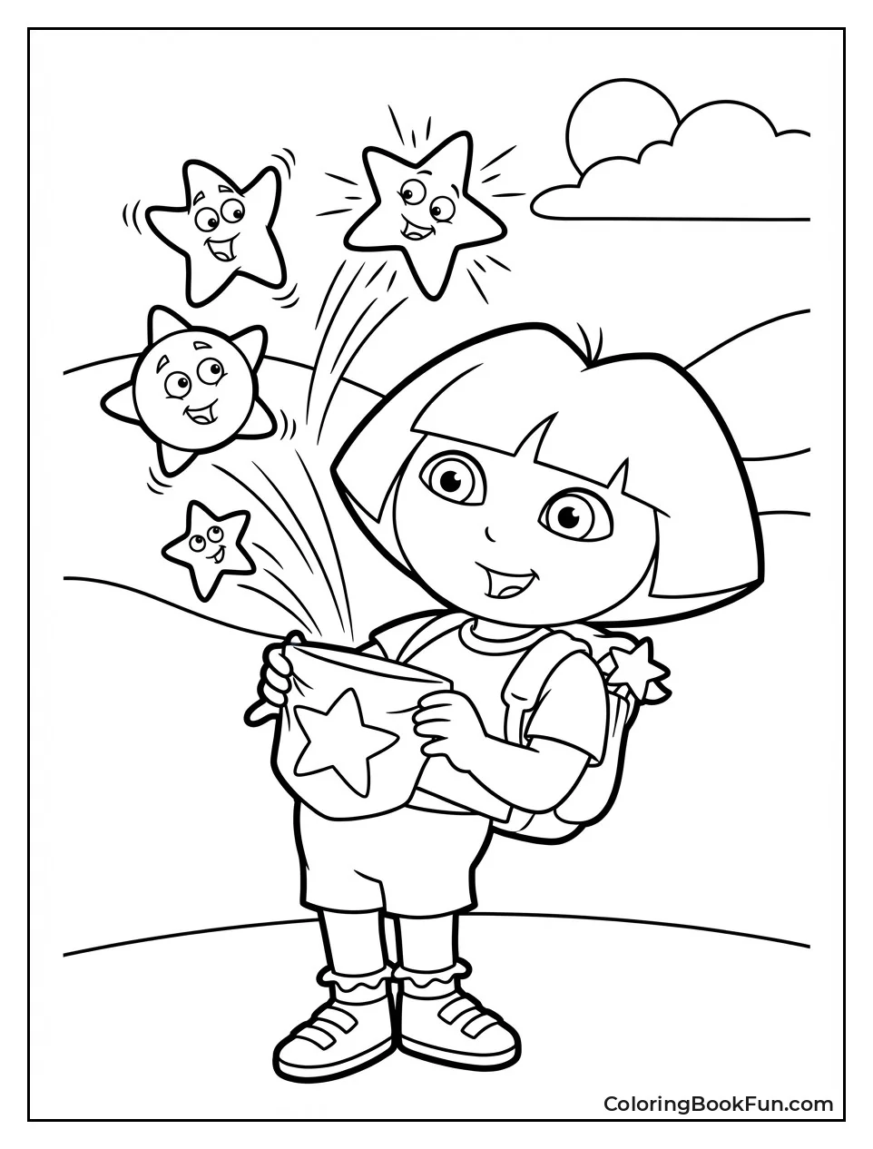 Dora Catches Explorer Stars