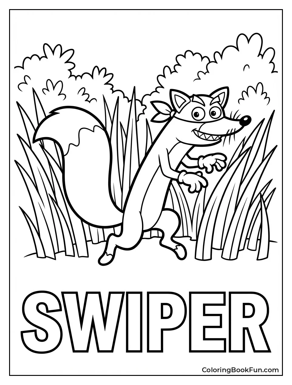 Swiper Sneaks through Grass
