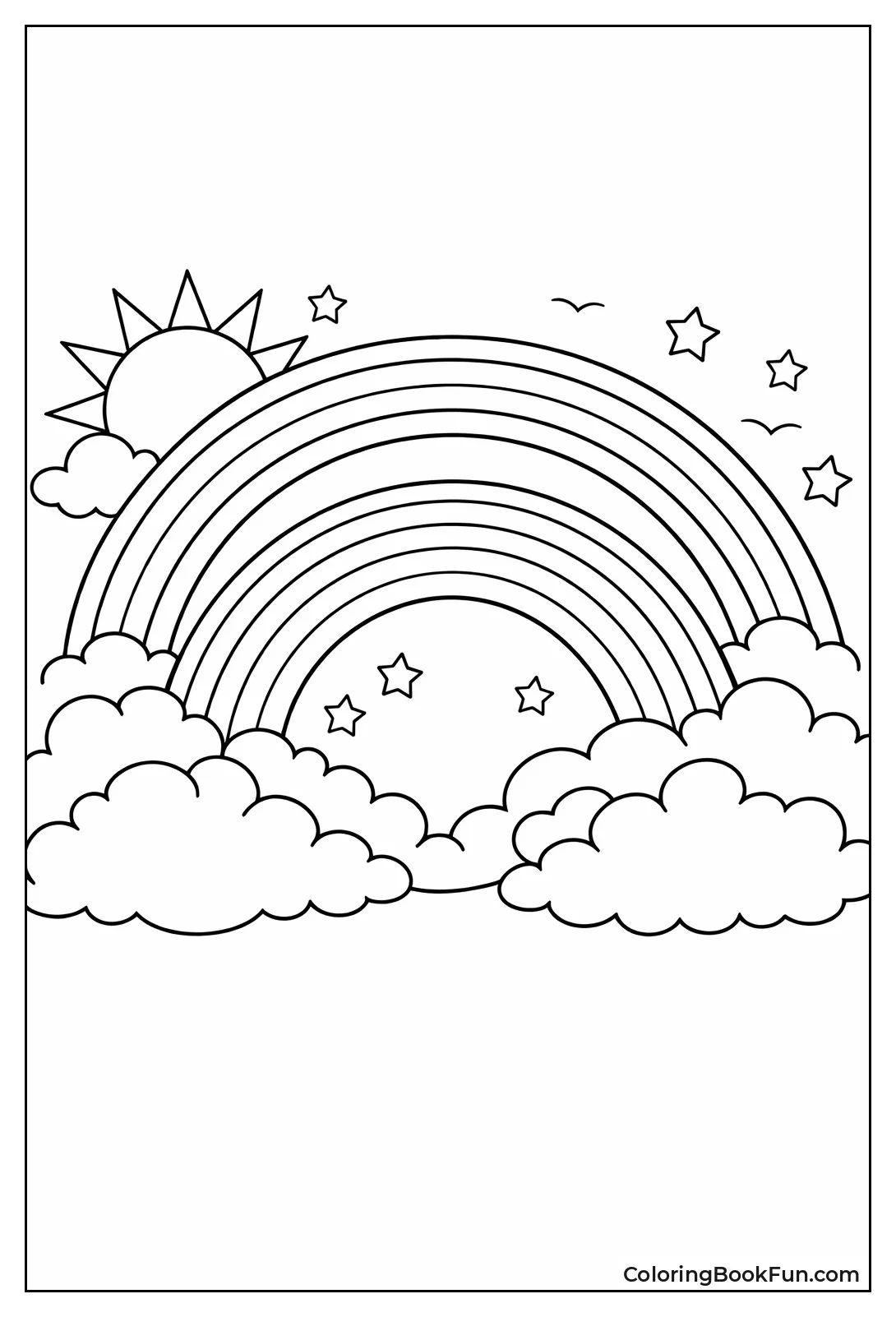 Double Rainbow and Bright Sun