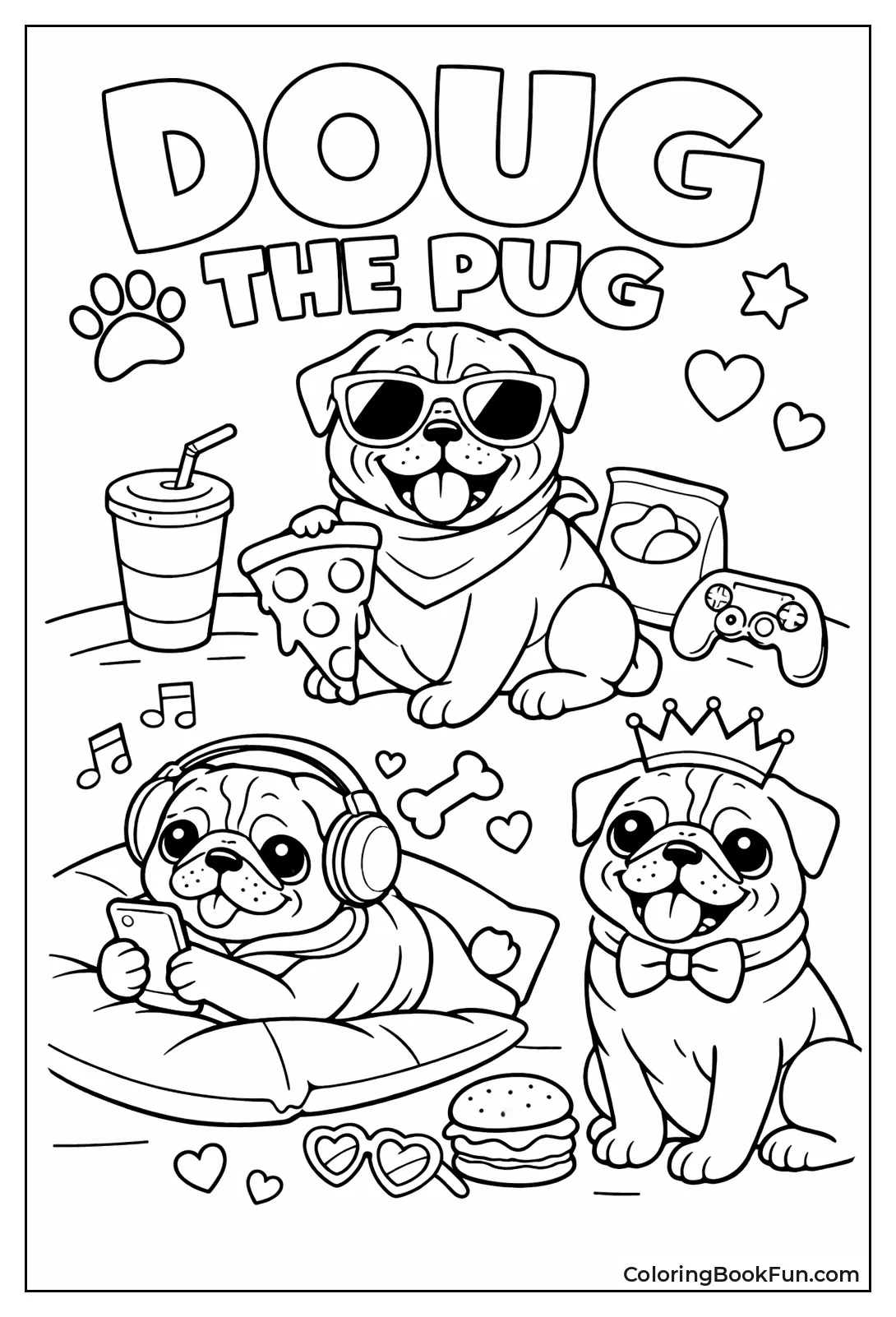 Doug the Pug Poses Stylishly