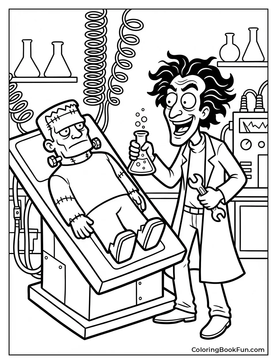 Mad Scientist Dr Frankenstein Portrait