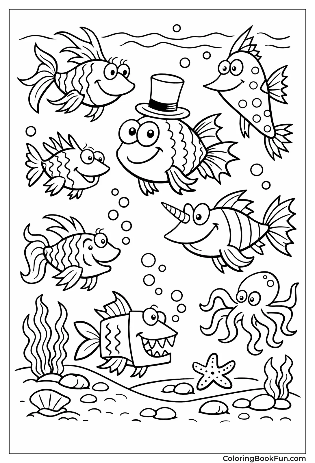 Quirky Dr Seuss Fish