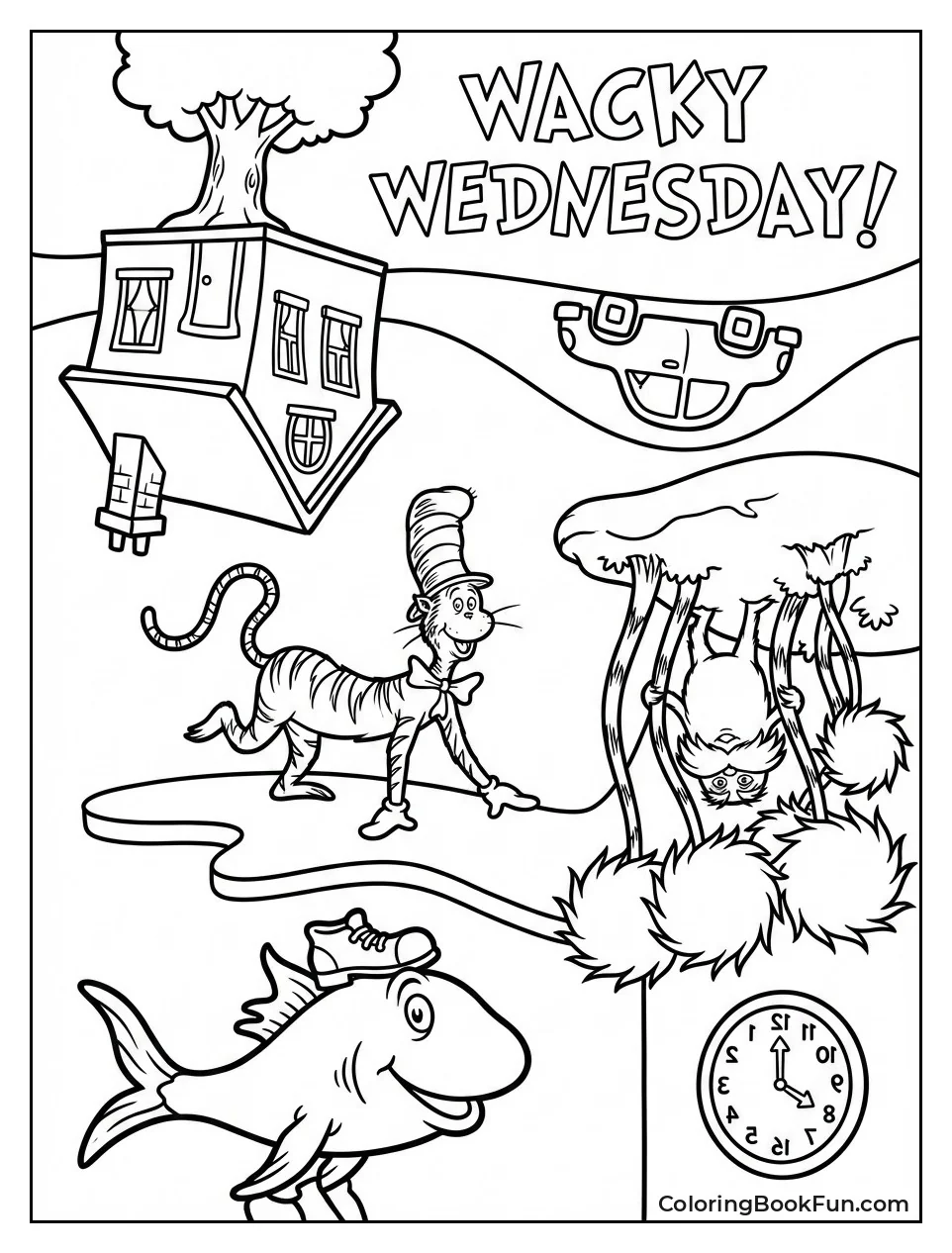 Upside-Down Wacky House Scene