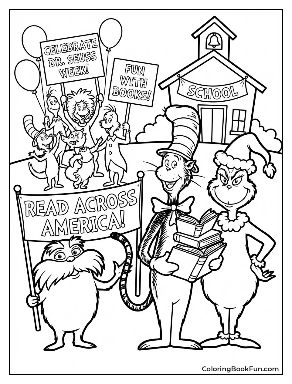 Seuss Friends Read Fun Books