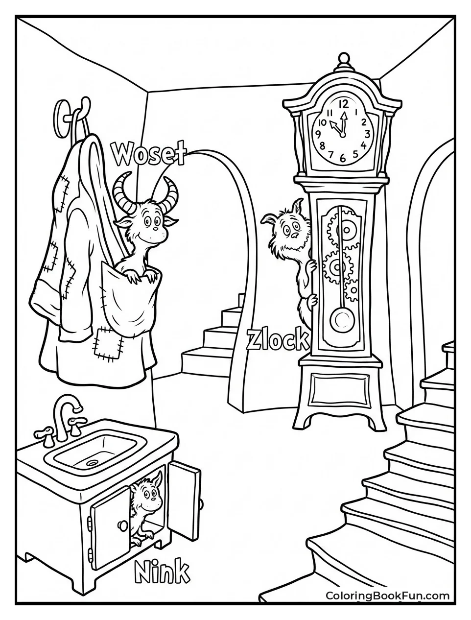 Creatures Hide in House