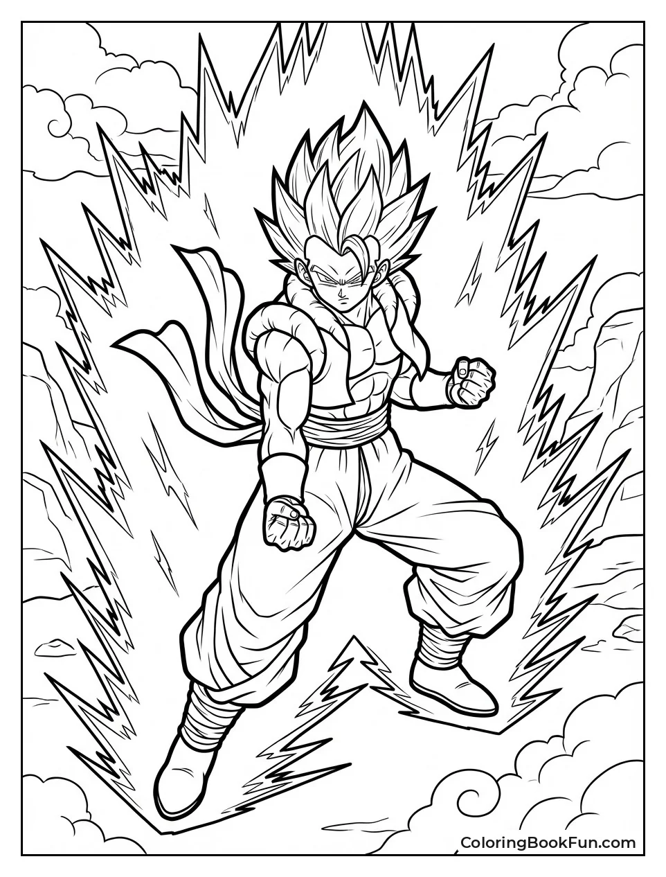 Gogeta Fights with Aura