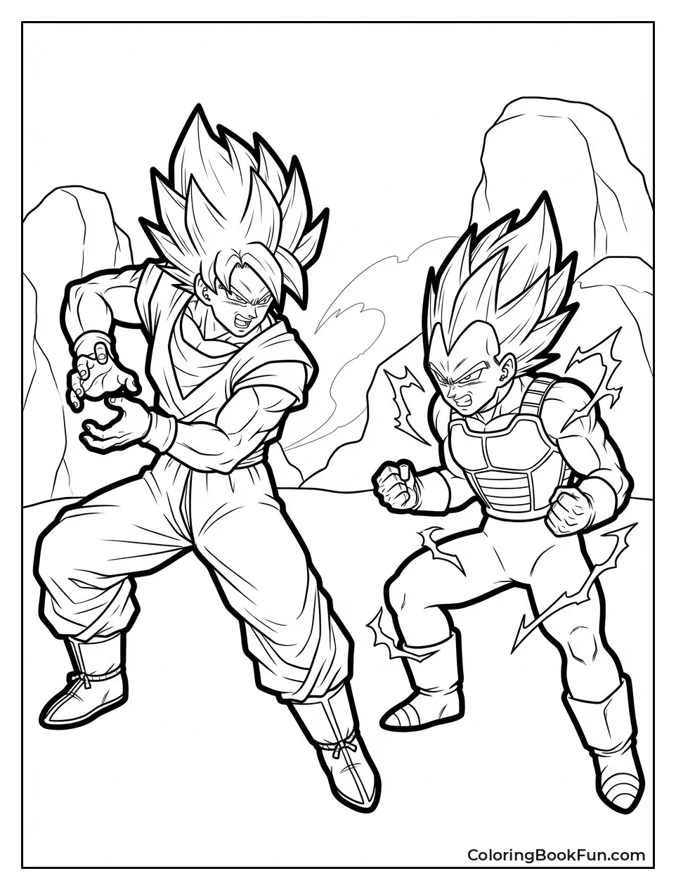 Goku Rivals Vegeta Fiercely
