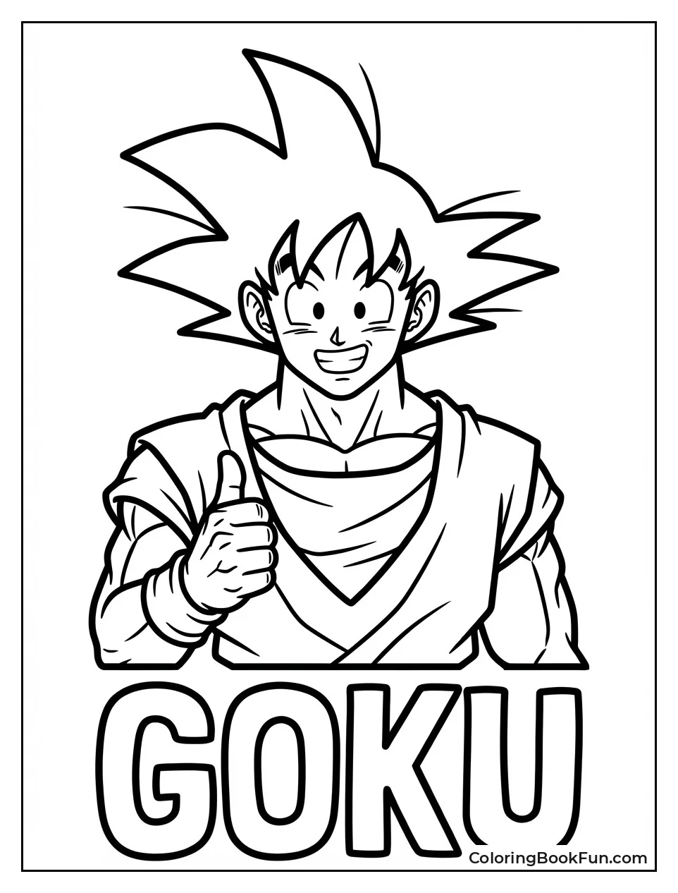 Goku Gives Thumbs Up