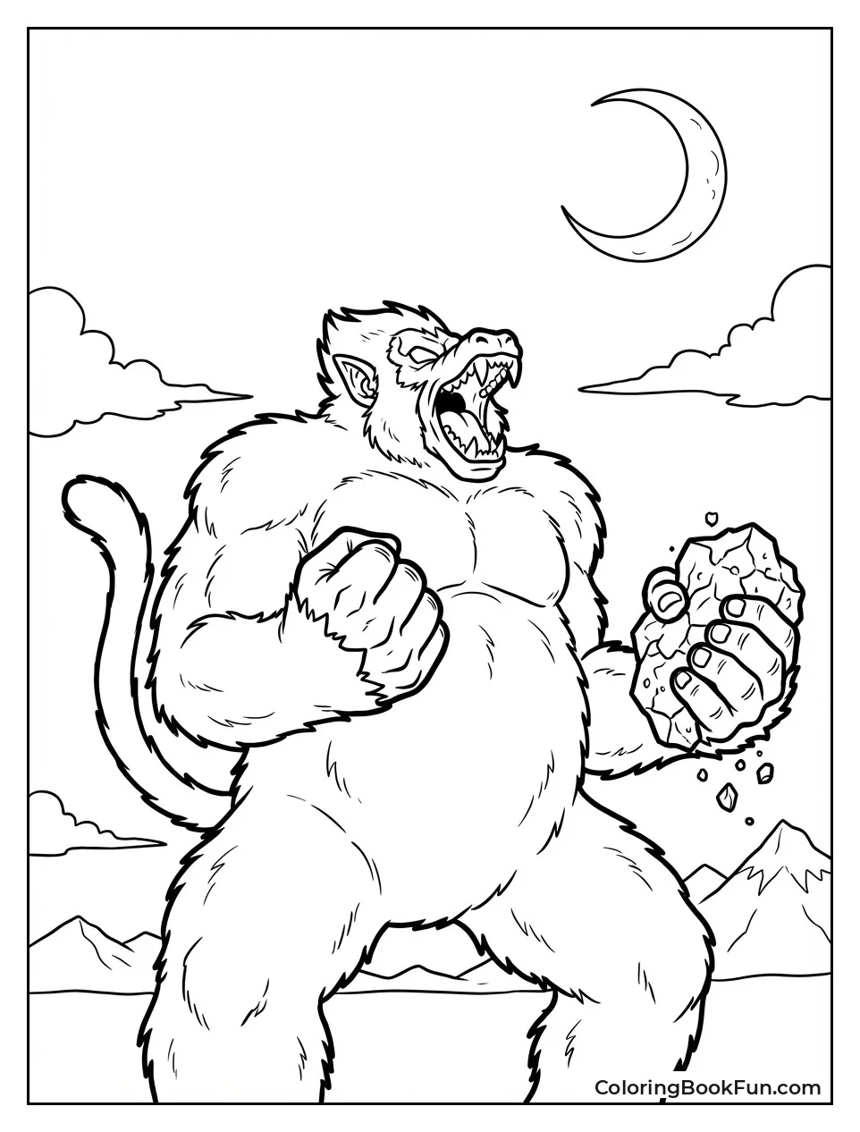 Great Ape Roars Loud