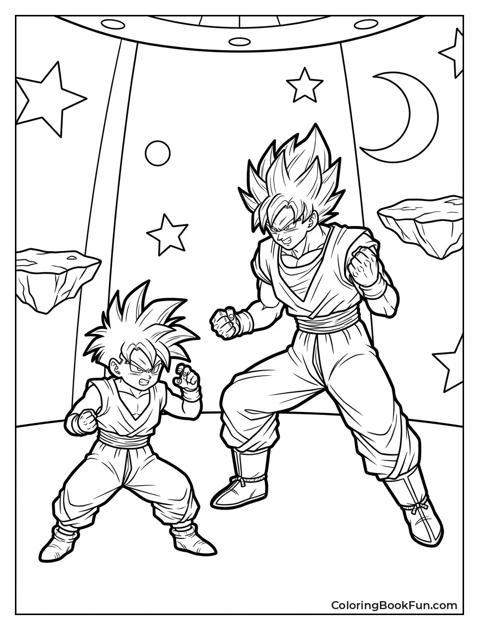 Goku Trains in Chamber