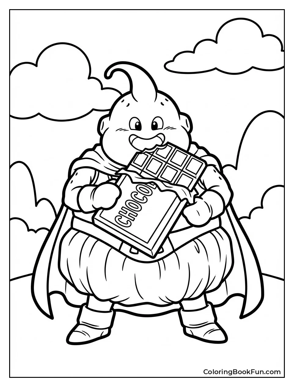 Fat Buu Eats Chocolate