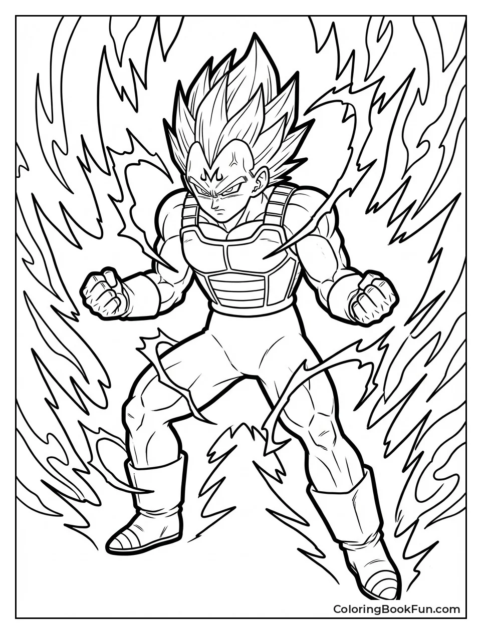 Majin Vegeta Looks Evil