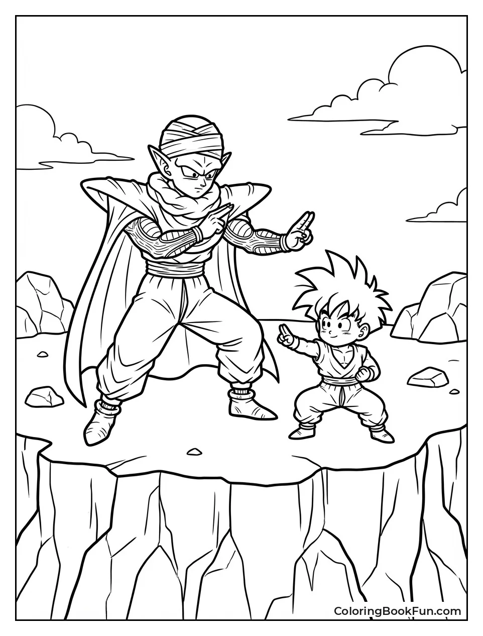 Piccolo Trains Young Gohan