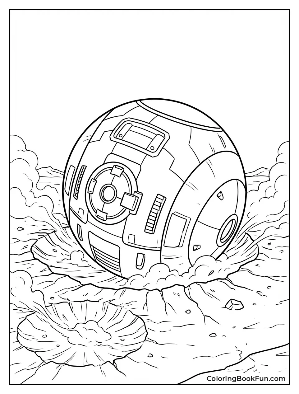 Saiyan Pod Crashes Down