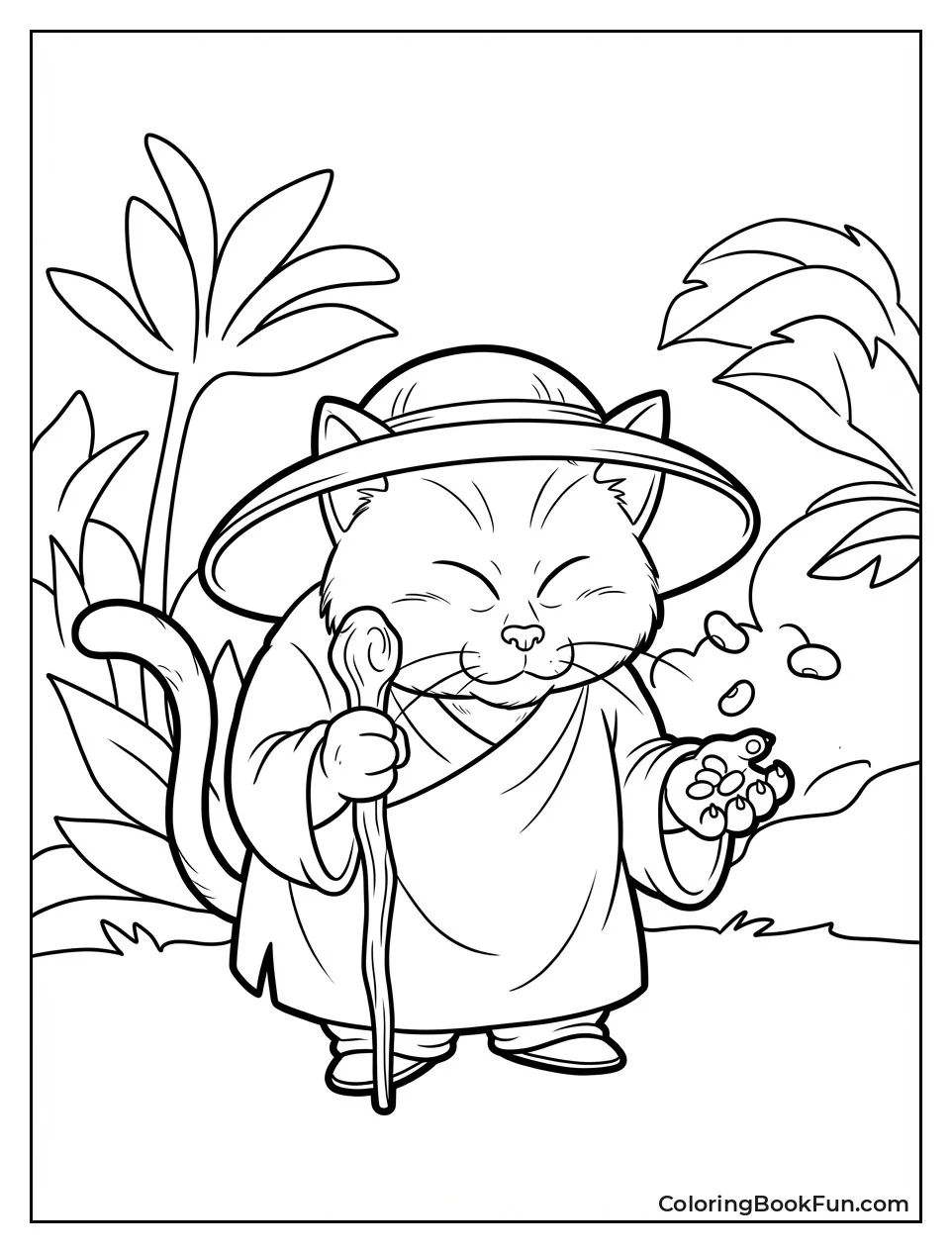 Korin Holds Senzu Beans