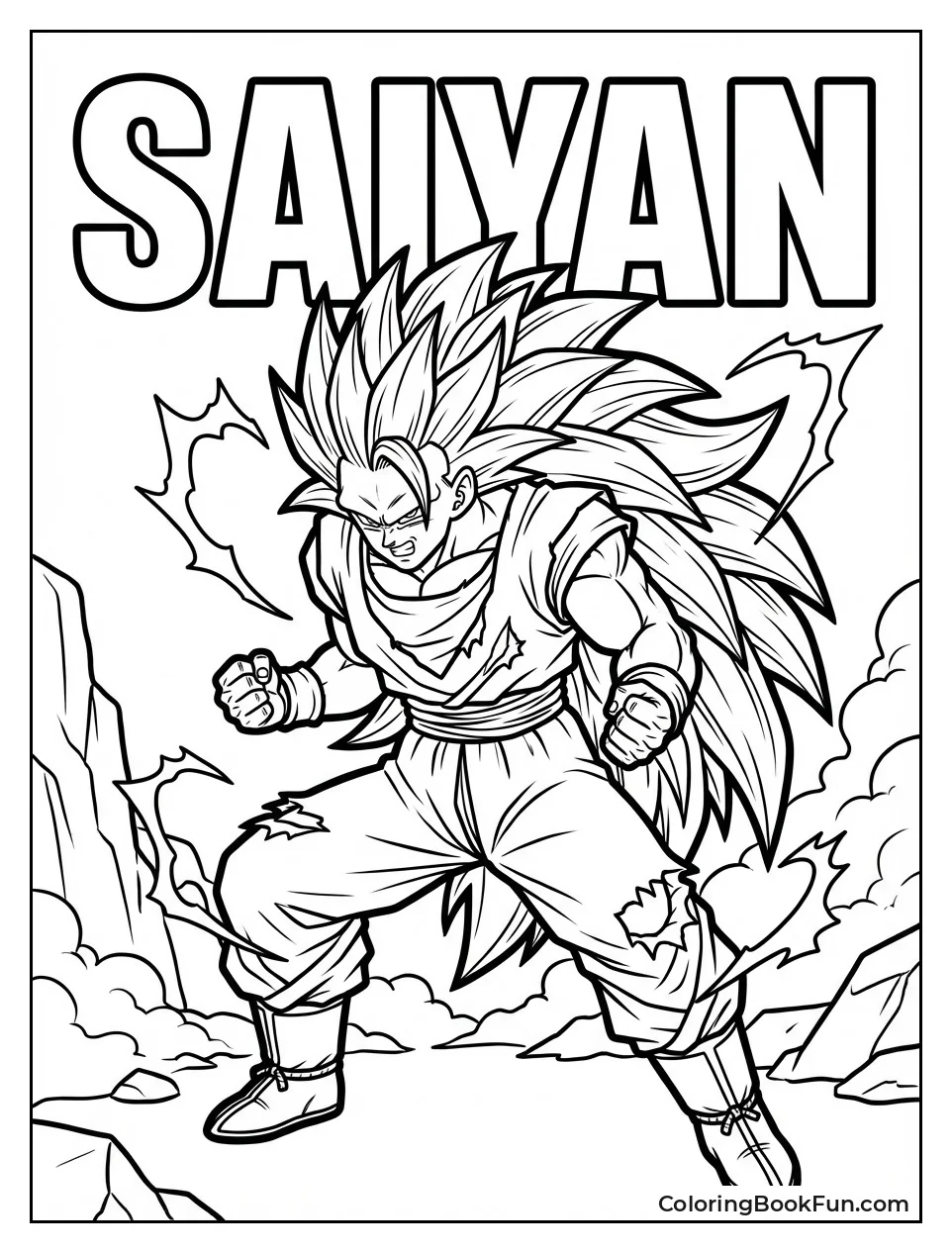 Goku Grows Super Saiyan Hair