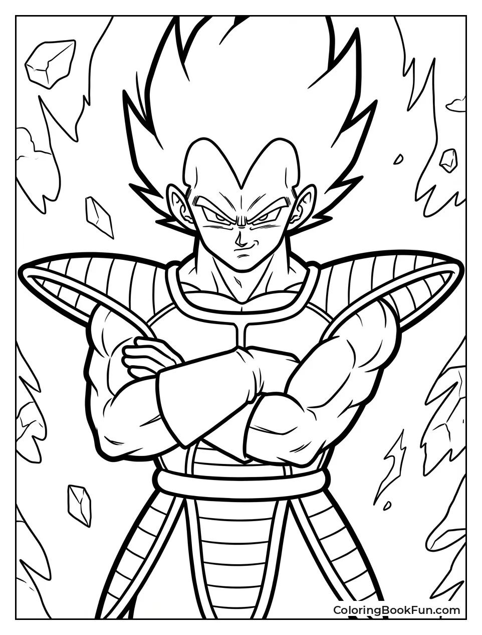 Vegeta Crosses Arms Proudly