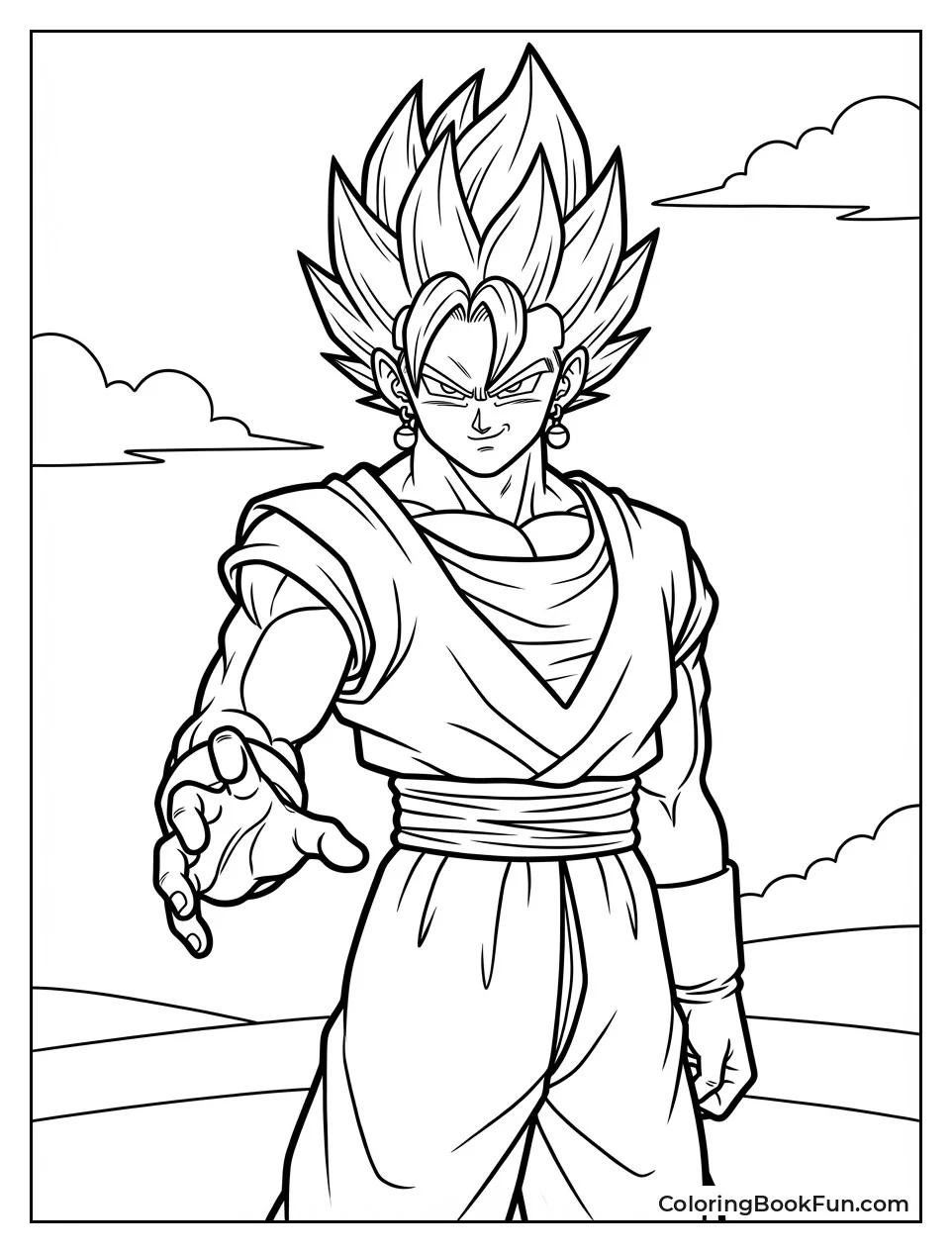 Vegito Smirks with Confidence