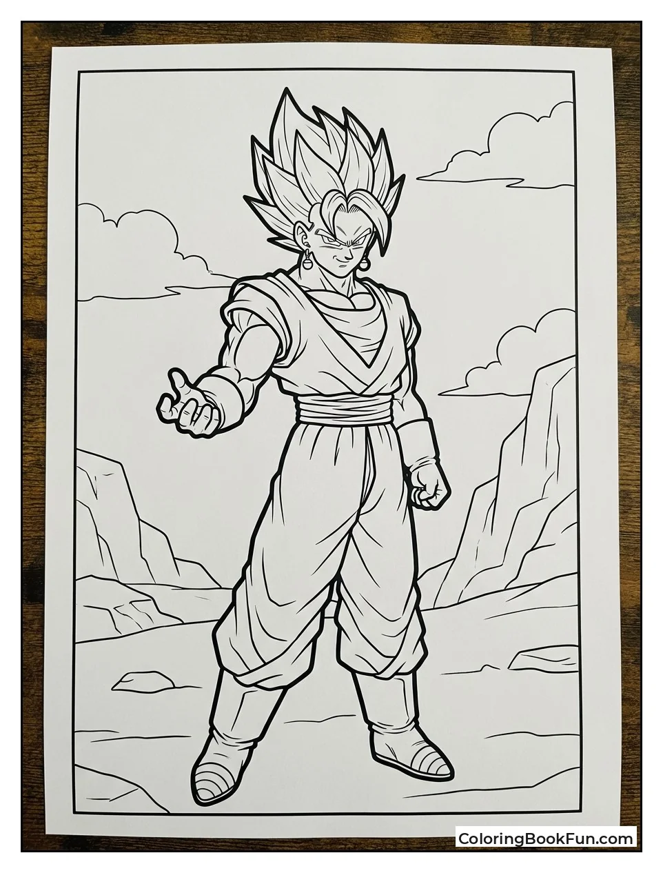 Vegito Smirks with Confidence