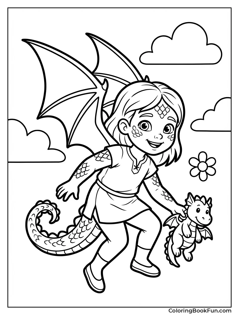 Girl with Dragon Wings