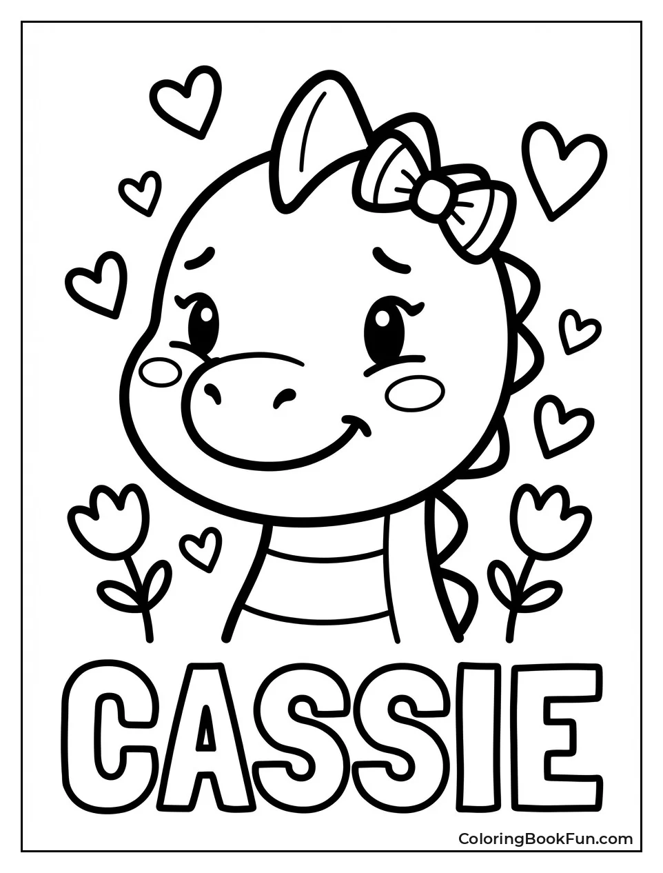 Cassie Blushing with Hearts
