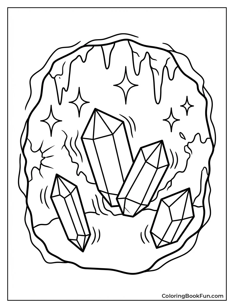 Dancing Crystals in Cave