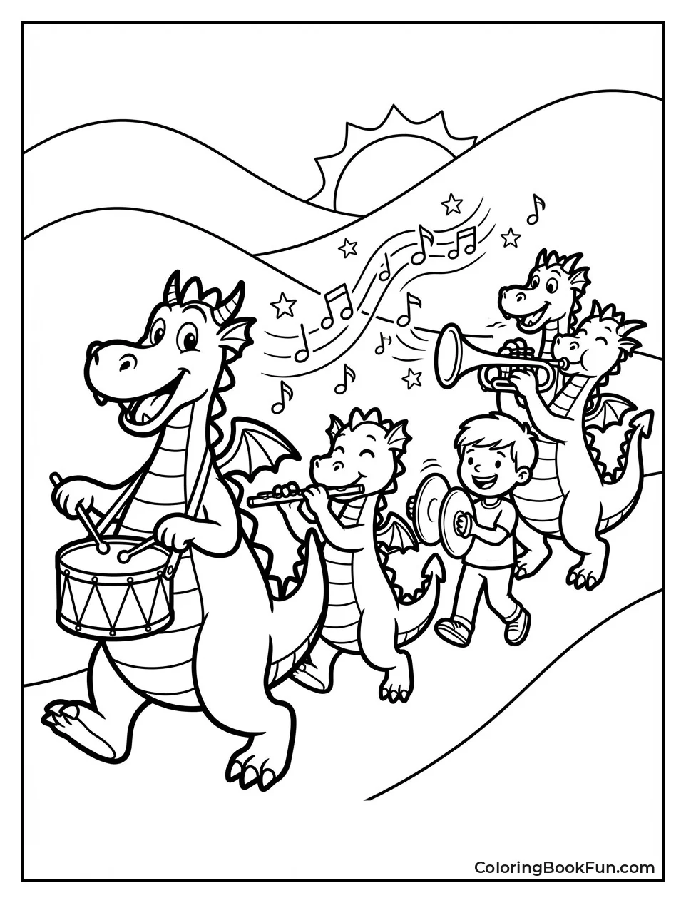 Dragon Parade with Instruments
