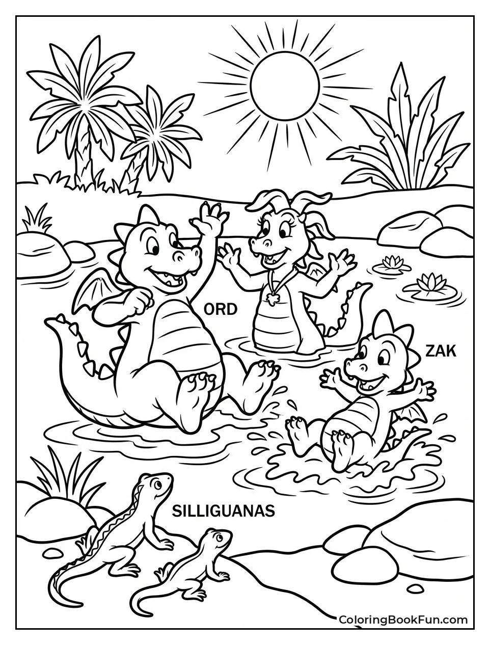 Splashing in Dragoon Lagoon