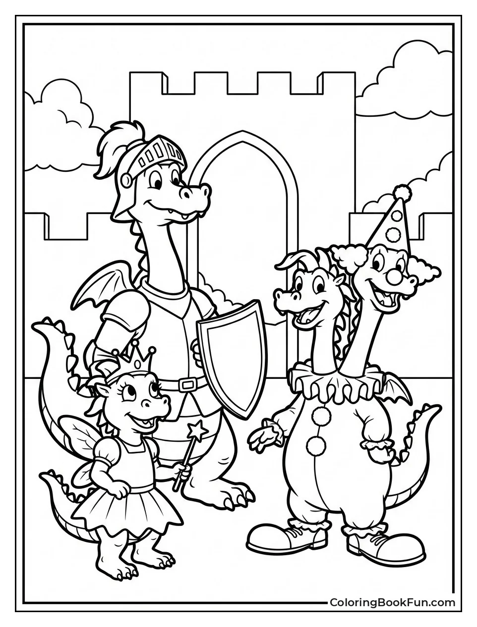 Dragons in Halloween Costumes