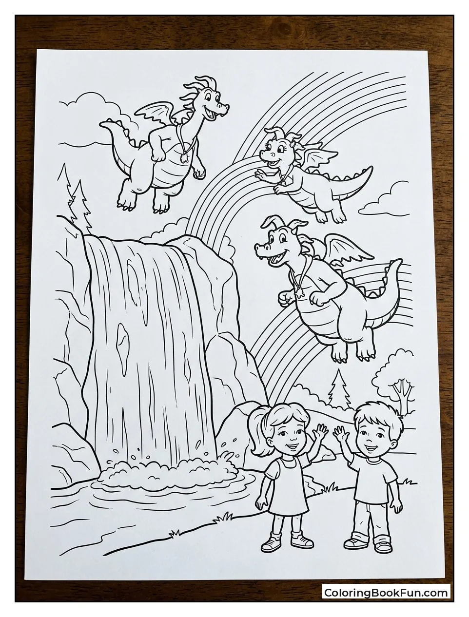 Dragons at Rainbow Falls