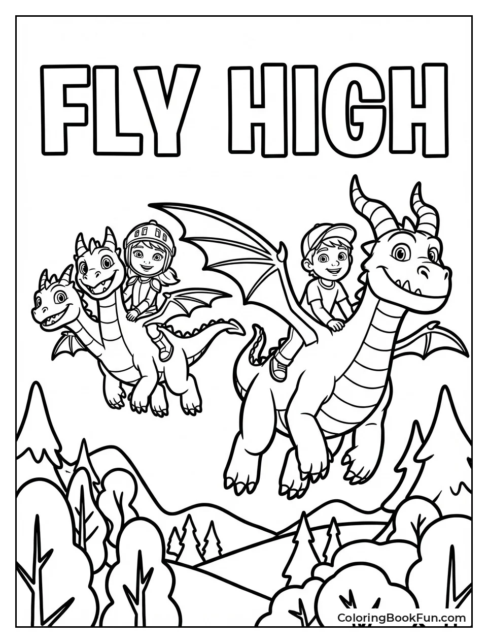 Flying over Dragon Land