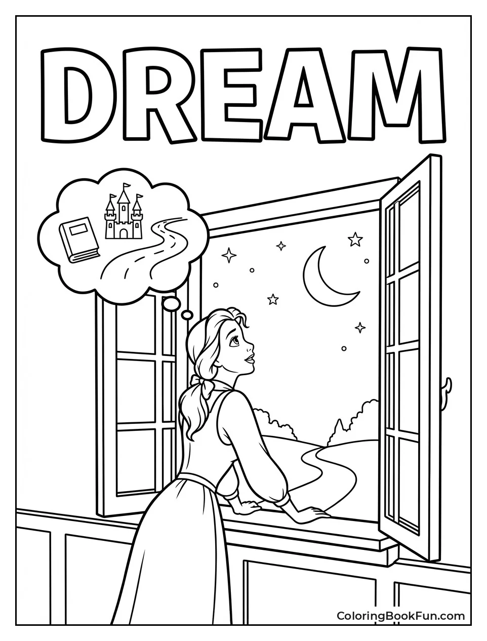 Belle Dreams at Window