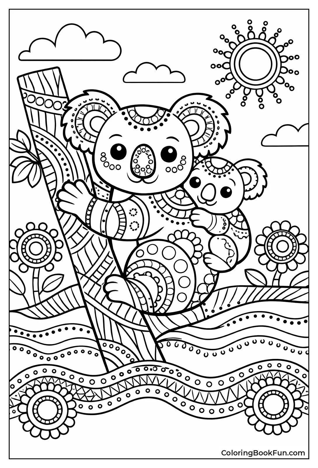 Dot Painted Dreamtime Koala