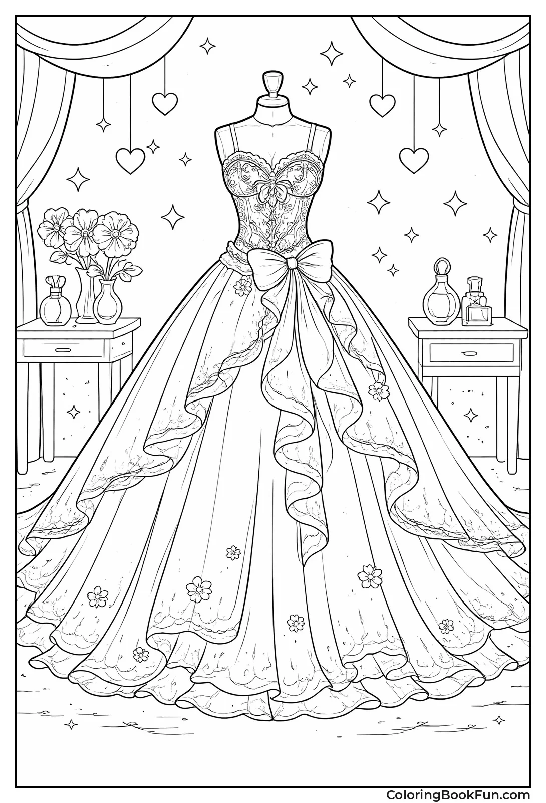 Beautiful Flowing Ball Gown