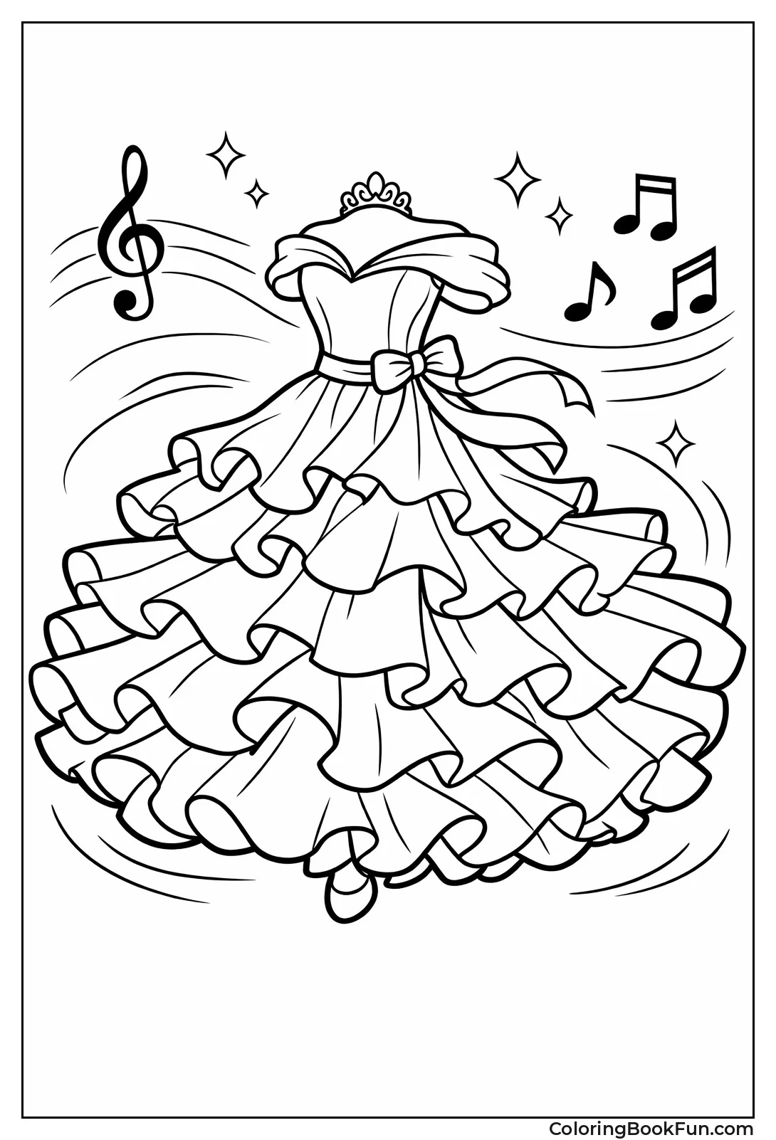 Ruffled Flamenco Dress