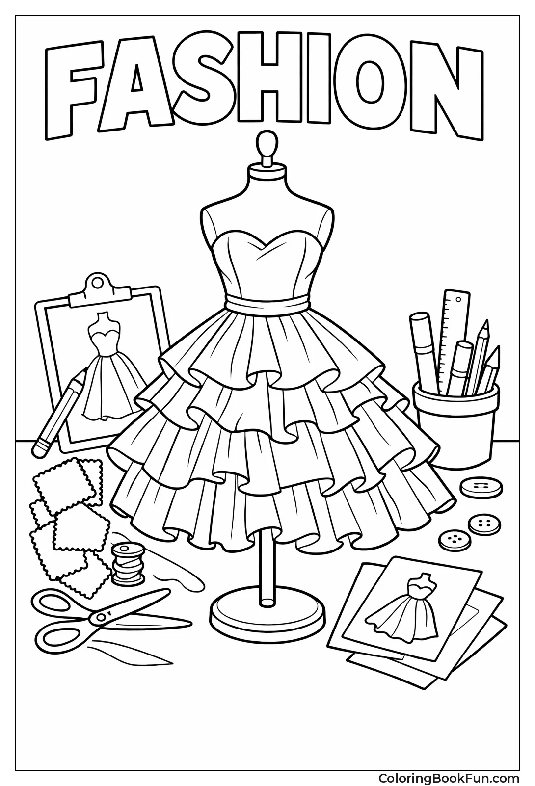 Mannequin in Strapless Dress