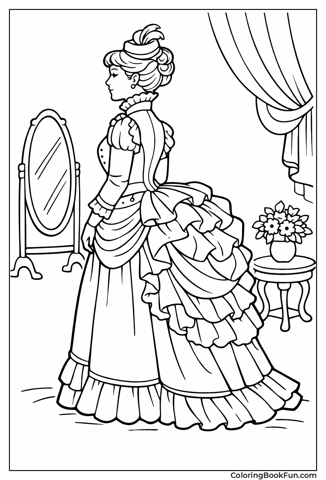 Victorian Bustle Gown