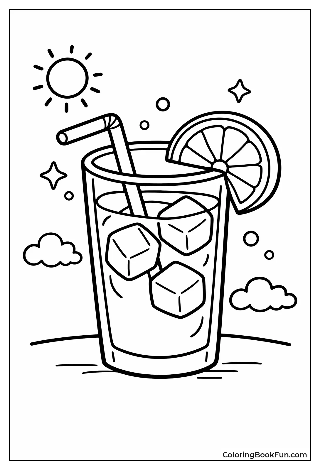 Fresh Orange Juice Glass