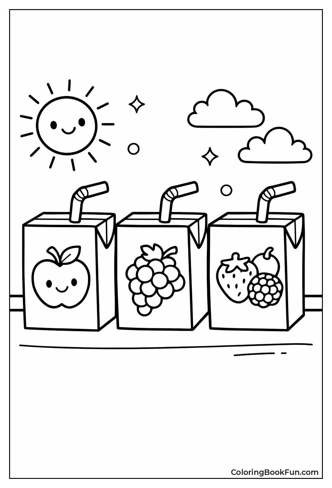 Three Fruit Juice Boxes