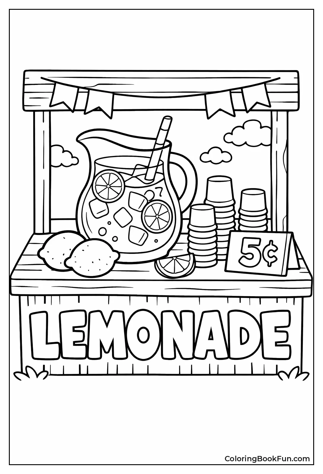 Lemonade Stand with Cups
