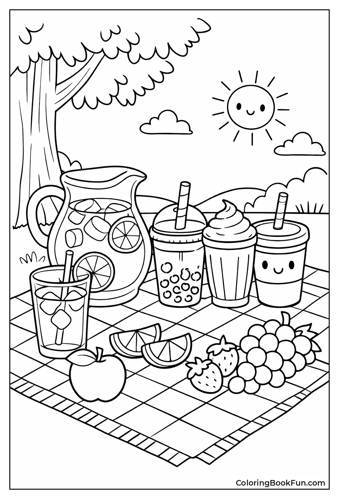 Picnic Lemonade under Tree